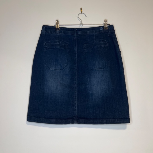 Kensie Button Up Blue Denim Jean Mini Skirt Size M - Picture 5 of 16